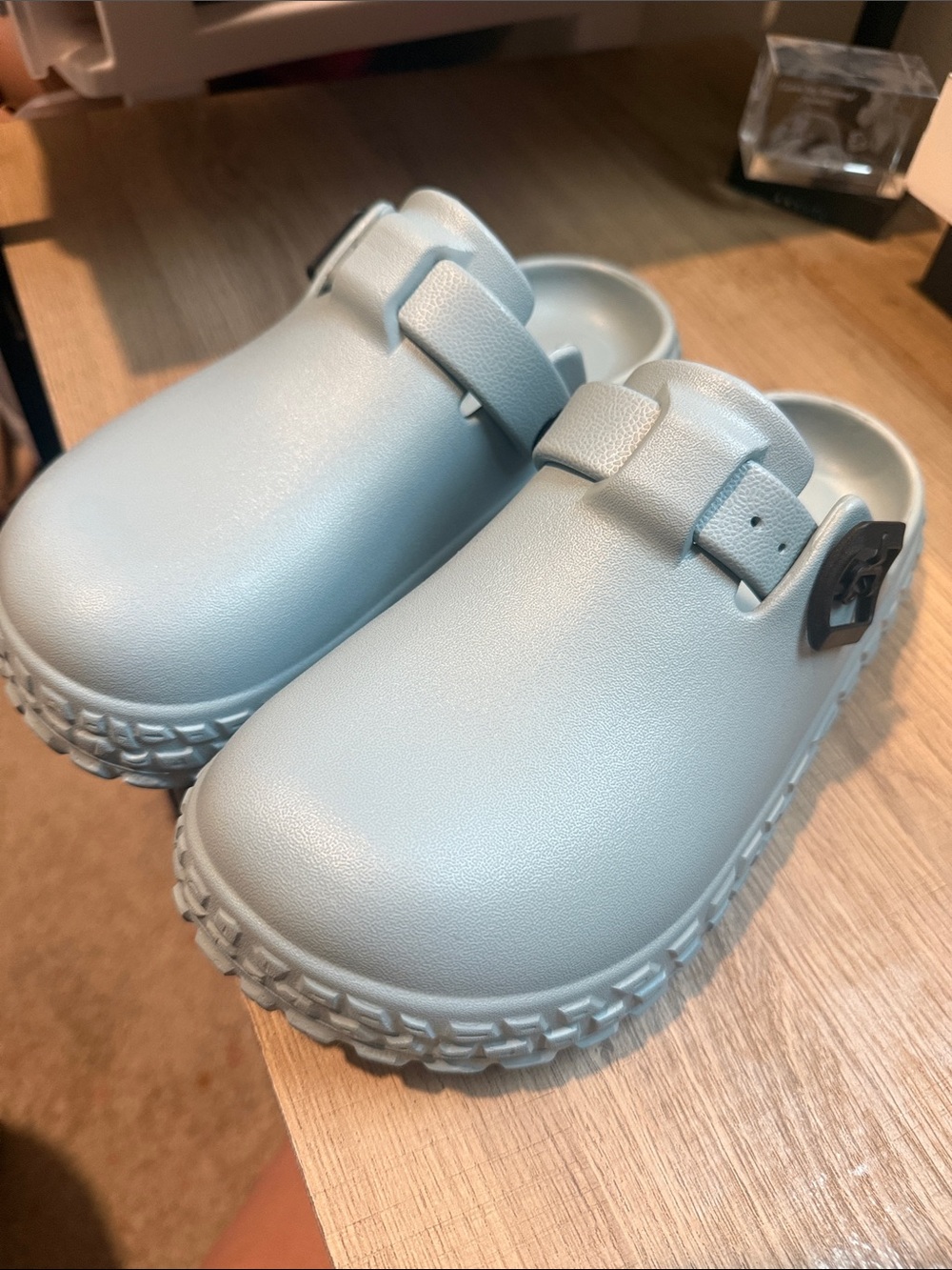 Women Casual Slip-On Clog in Light Blue